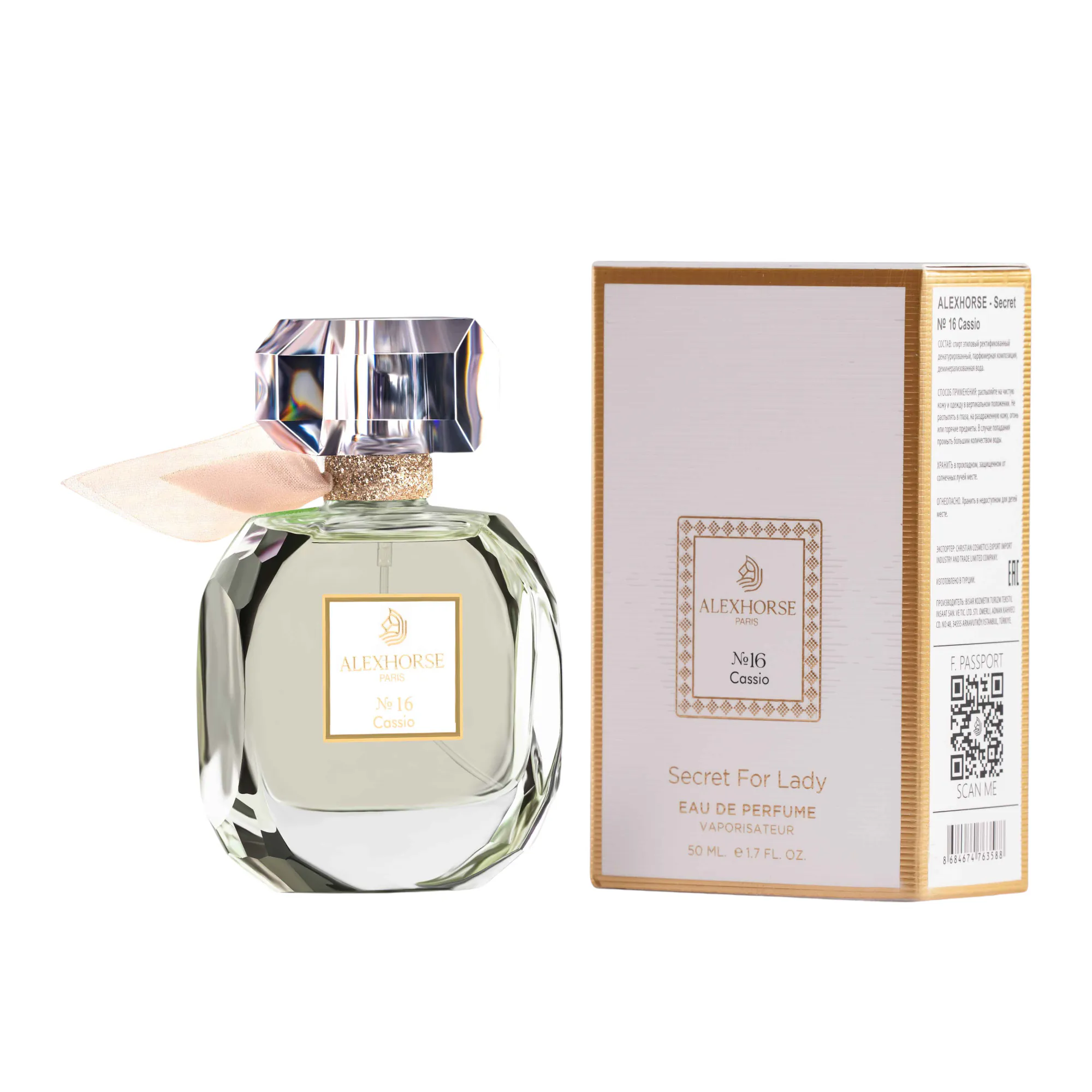 Damen Eau de Parfum Cassio ALEX HORSE Secret For Lady 50 ml AS-16