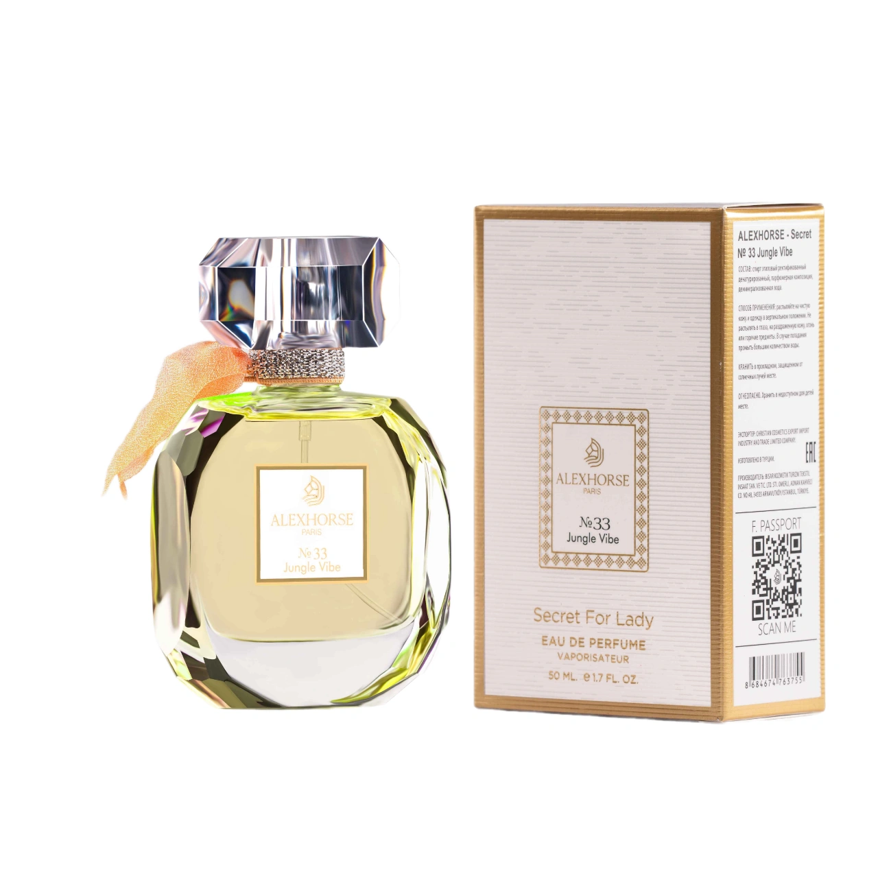 Damen Eau de Parfum Jungle Vibe ALEX HORSE Secret For Lady 50 ml AS-33