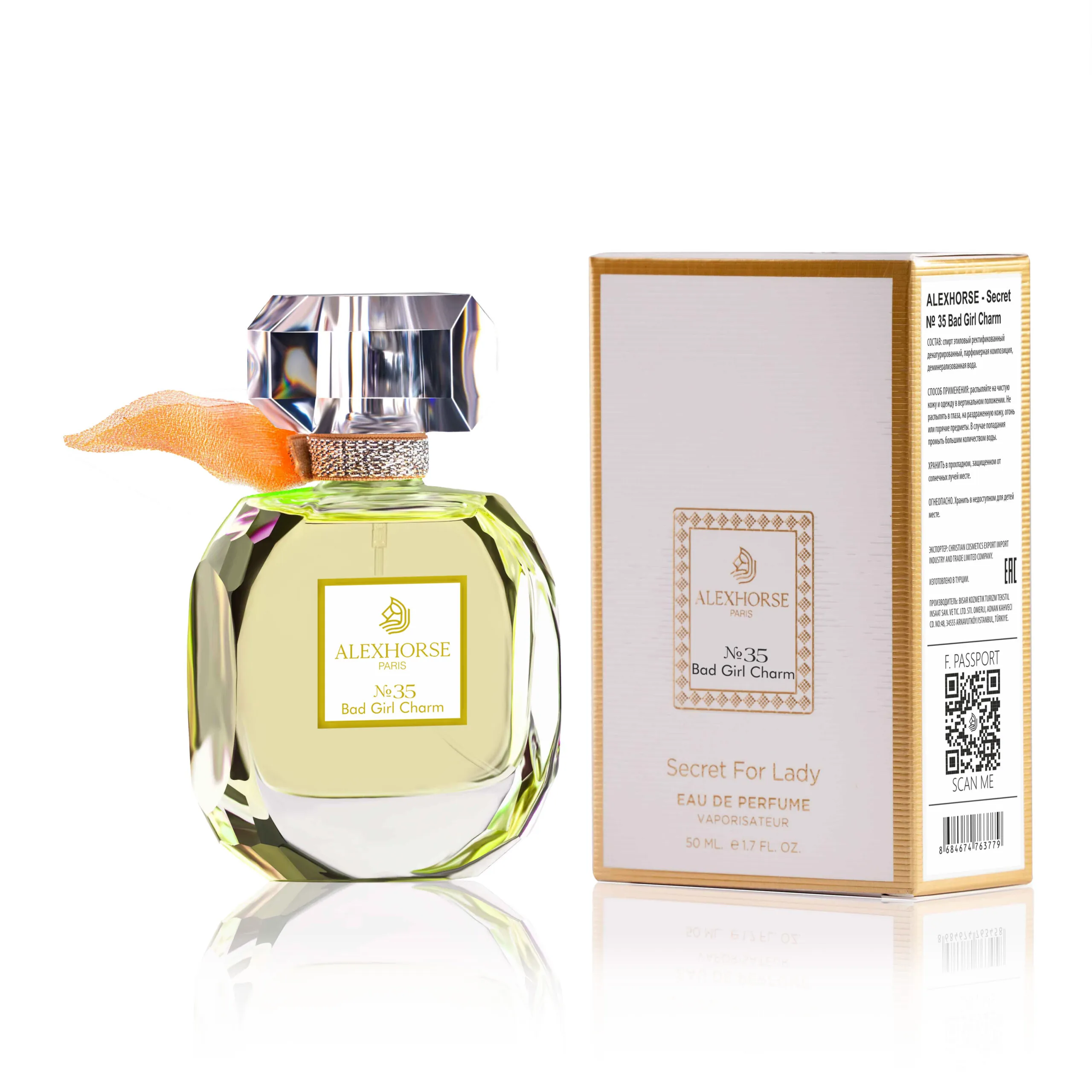 Damen Eau de Parfum Bad Girl Charm ALEX HORSE Secret For Lady 50 ml AS-35