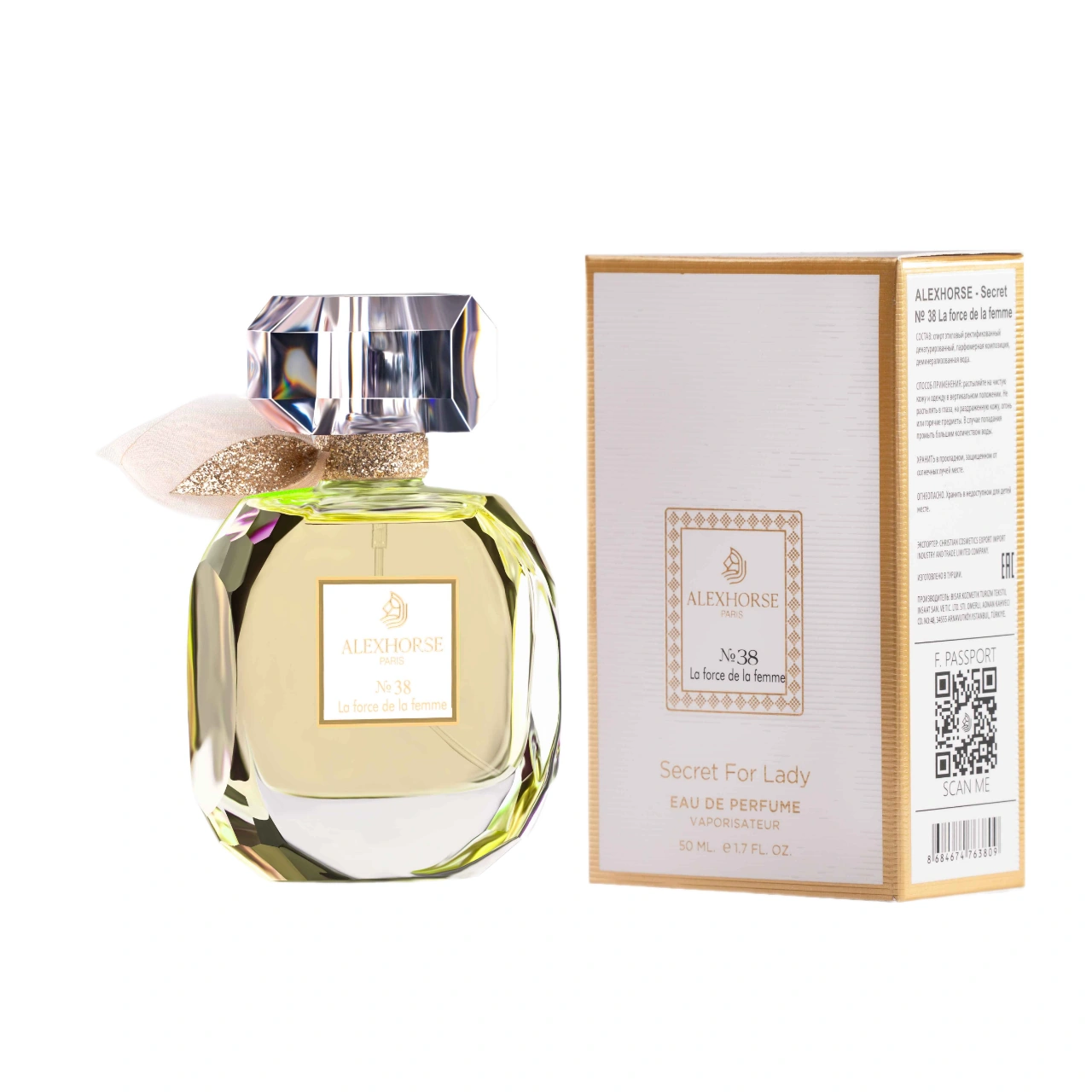 Damen Eau de Parfum La force de la femme ALEX HORSE Secret For Lady 50 ml AS-38