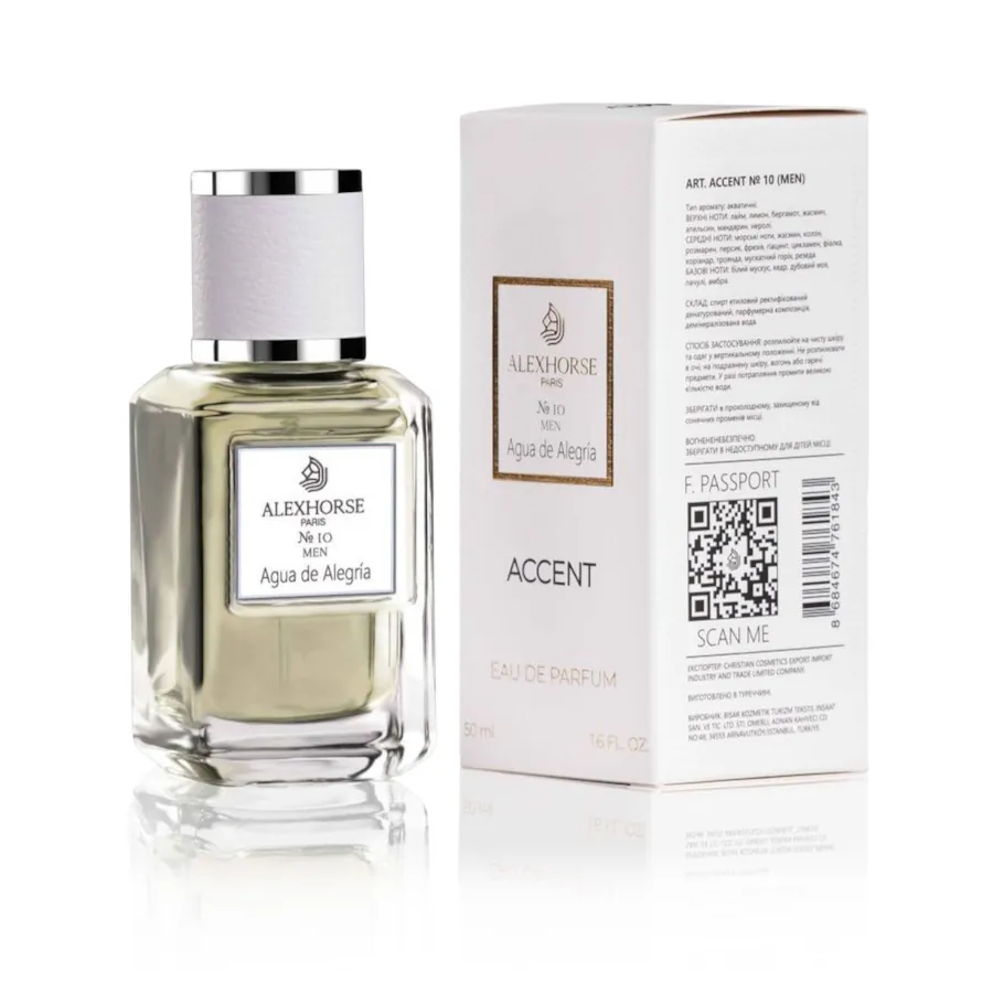 Herren Eau de Parfum Agua de Alegría ACCENT Alex Horse 50 ml AA-010