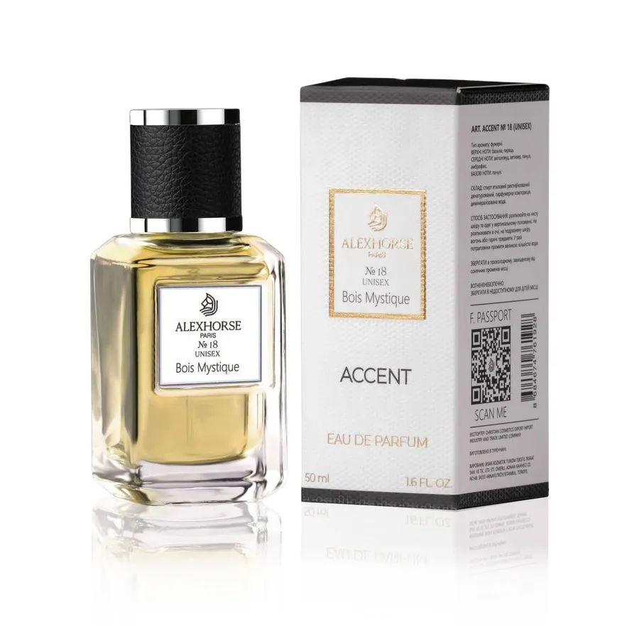 Unisex Eau de Parfum Bois Mystique ACCENT Alex Horse 50 ml AA-018