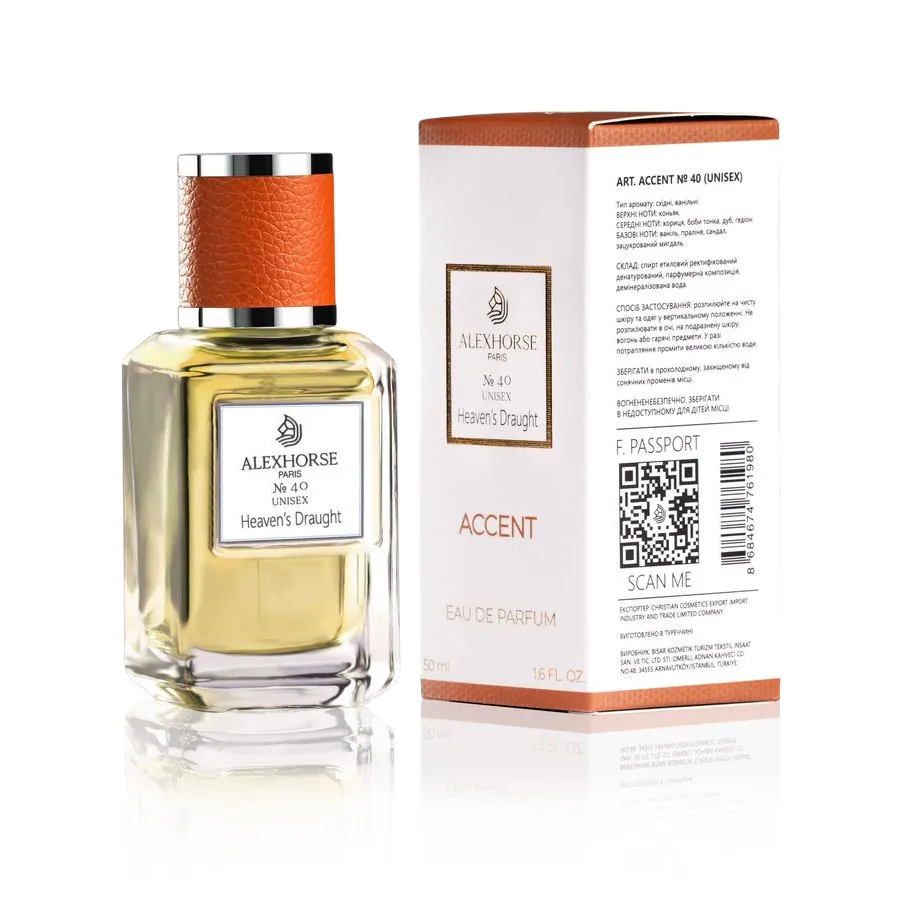 Unisex Eau de Parfum Heaven’s Draught ACCENT Alex Horse 50 ml AA-040