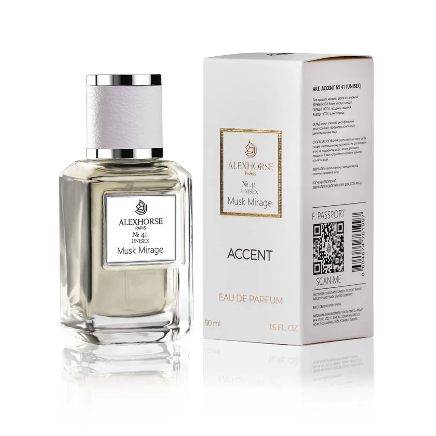 Unisex Eau de Parfum Musk Mirage ACCENT Alex Horse 50 ml AA-041