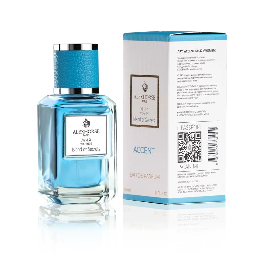 Damen Eau de Parfum Island of Secrets ACCENT Alex Horse 50 ml AA-042