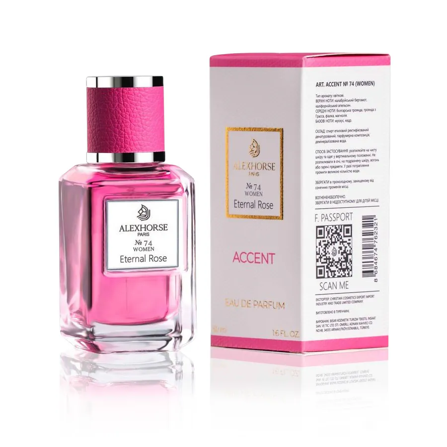 Damen Eau de Parfum Eternal Rose ACCENT Alex Horse 50 ml AA-074