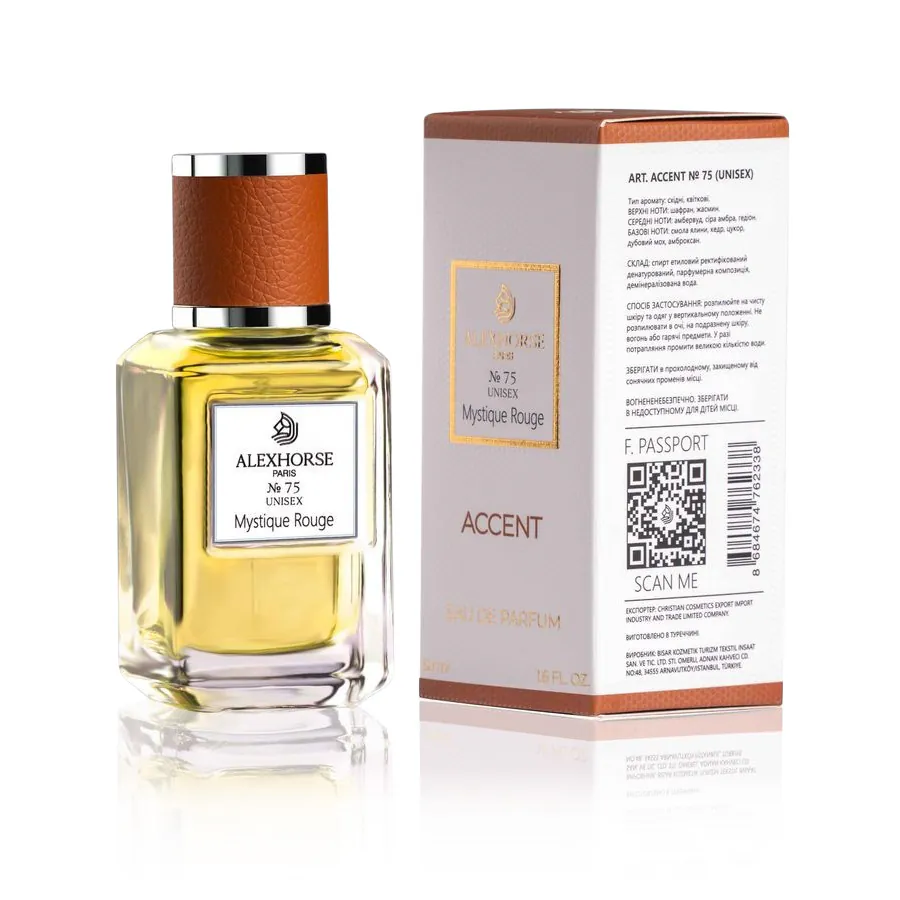 Unisex Eau de Parfum Mystique Rouge ACCENT Alex Horse 50 ml AA-075