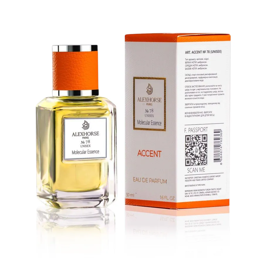 Unisex Eau de Parfum Molecular Essence ACCENT Alex Horse 50 ml AA-078