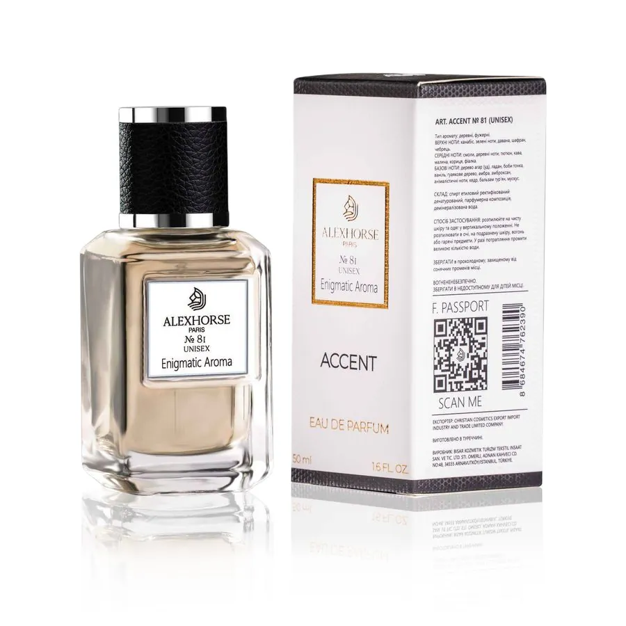 Unisex Eau de Parfum Enigmatic Aroma ACCENT Alex Horse 50 ml AA-081
