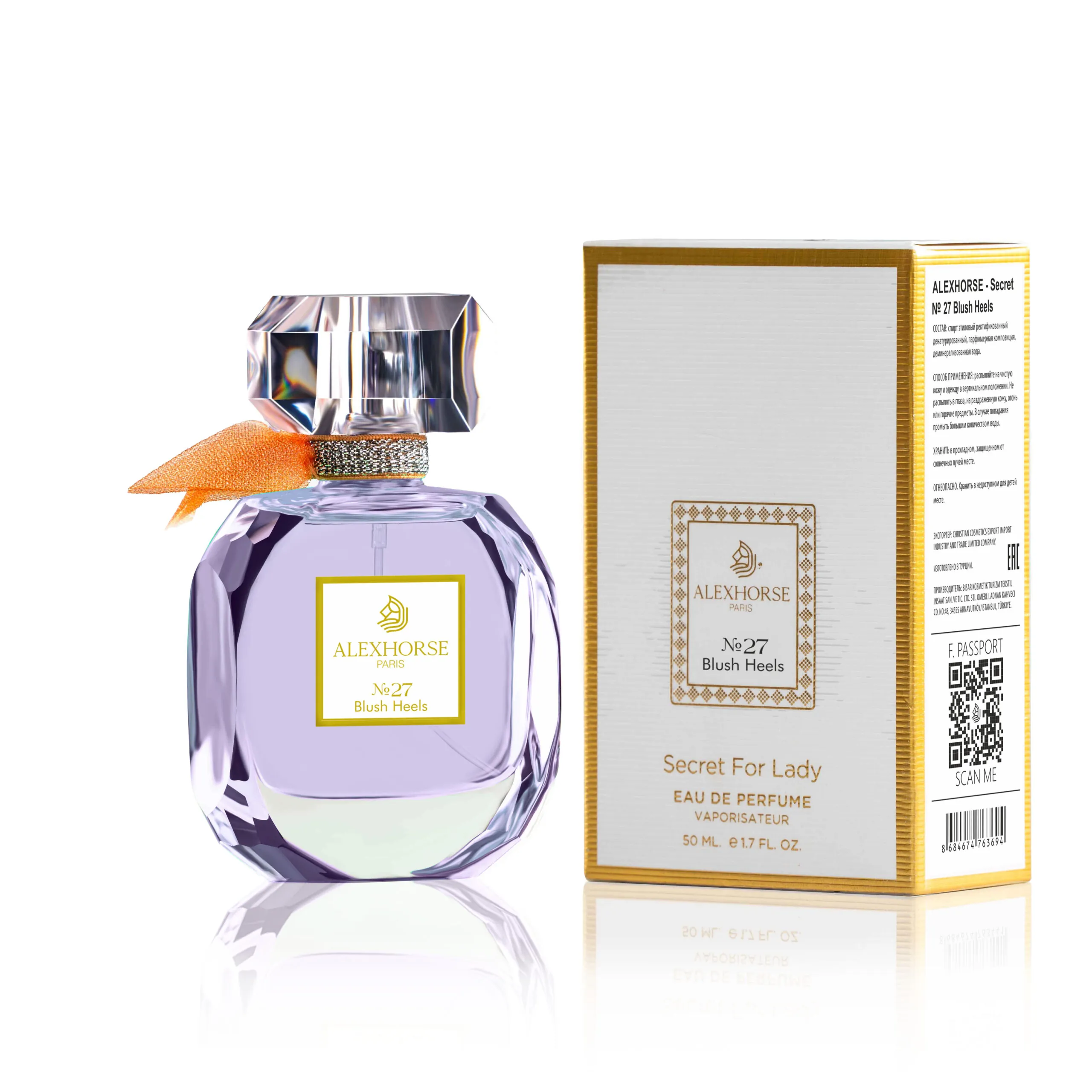 Damen Eau de Parfum Blush Heels ALEX HORSE Secret For Lady 50 ml AS-27